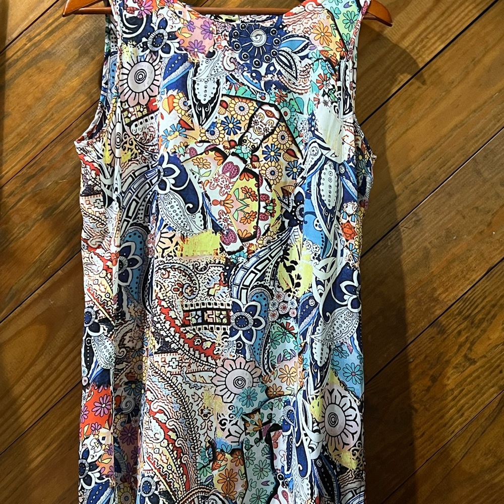 Colorful Paisley Floral Dress